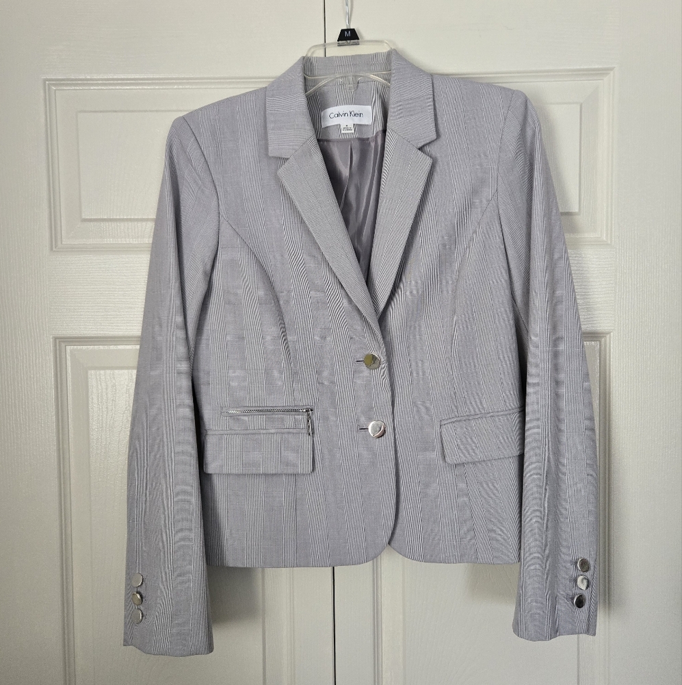 Calvin Klein Women's Grey Work Blazer